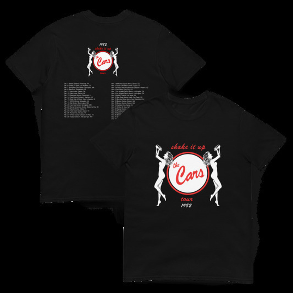The Cars Black Unisex 2 Sided Tshirt